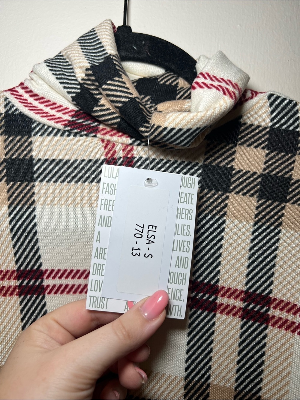 LuLaRoe Elsa Boxy Long Sleeve Turtleneck - Picture 3 of 4